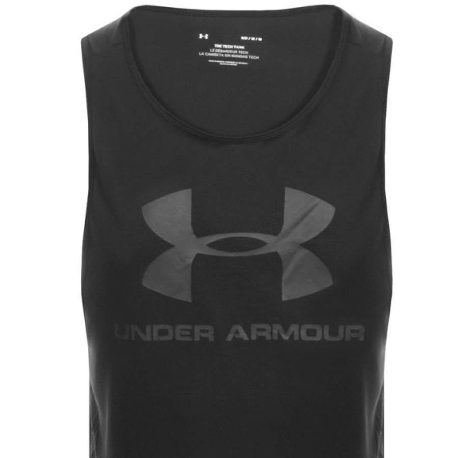 Alternative Image for ProductUnder Armour Sportstyle Vest T Shirt Black2